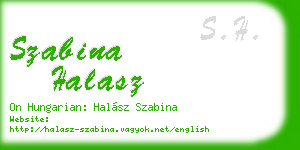 szabina halasz business card