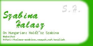 szabina halasz business card